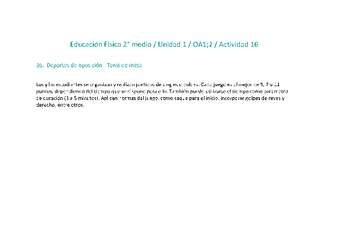 Educación Física 2 medio-Unidad 1-OA1;2-Actividad 16 Educación Física 2 medio-Unidad 1-OA1;2-Actividad 16