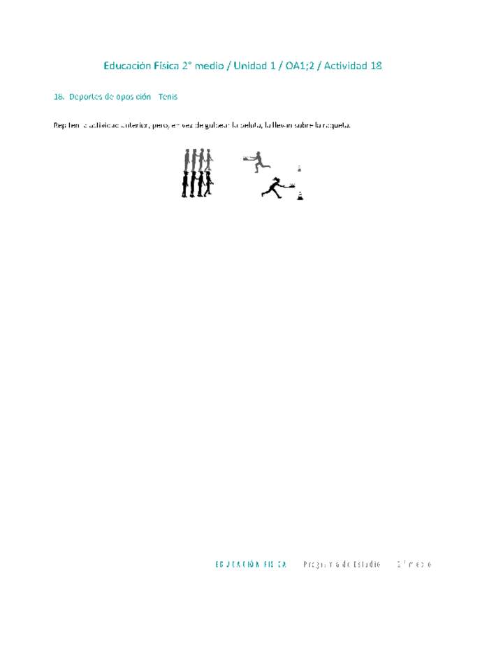 Educación Física 2 medio-Unidad 1-OA1;2-Actividad 18 Educación Física 2 medio-Unidad 1-OA1;2-Actividad 18