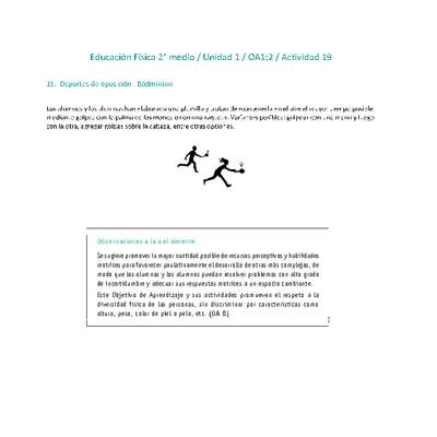 Educación Física 2 medio-Unidad 1-OA1;2-Actividad 19 Educación Física 2 medio-Unidad 1-OA1;2-Actividad 19