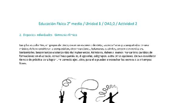 Educación Física 2 medio-Unidad 1-OA1;2-Actividad 2 Educación Física 2 medio-Unidad 1-OA1;2-Actividad 2
