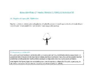 Educación Física 2 medio-Unidad 1-OA1;2-Actividad 20 Educación Física 2 medio-Unidad 1-OA1;2-Actividad 20