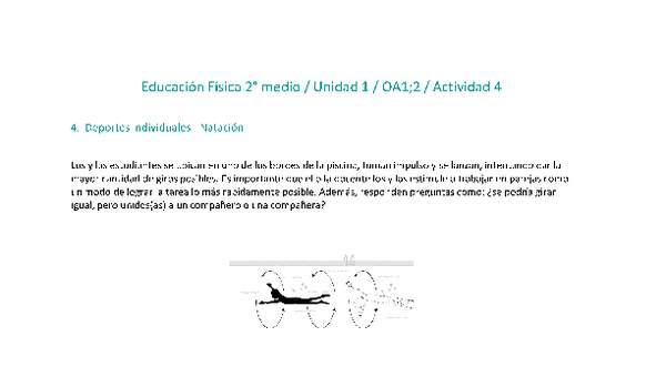 Educación Física 2 medio-Unidad 1-OA1;2-Actividad 4 Educación Física 2 medio-Unidad 1-OA1;2-Actividad 4