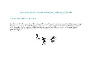 Educación Física 2 medio-Unidad 1-OA1;2-Actividad 5 Educación Física 2 medio-Unidad 1-OA1;2-Actividad 5