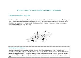 Educación Física 2 medio-Unidad 1-OA1;2-Actividad 6 Educación Física 2 medio-Unidad 1-OA1;2-Actividad 6