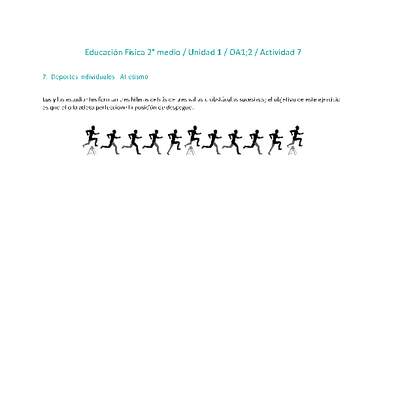 Educación Física 2 medio-Unidad 1-OA1;2-Actividad 7 Educación Física 2 medio-Unidad 1-OA1;2-Actividad 7