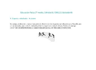 Educación Física 2 medio-Unidad 1-OA1;2-Actividad 8 Educación Física 2 medio-Unidad 1-OA1;2-Actividad 8