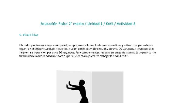 Educación Física 2 medio-Unidad 1-OA3-Actividad 5 Educación Física 2 medio-Unidad 1-OA3-Actividad 5