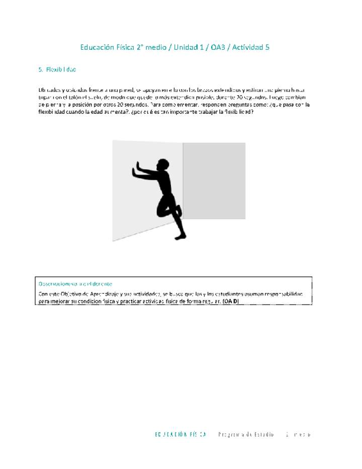 Educación Física 2 medio-Unidad 1-OA3-Actividad 5 Educación Física 2 medio-Unidad 1-OA3-Actividad 5