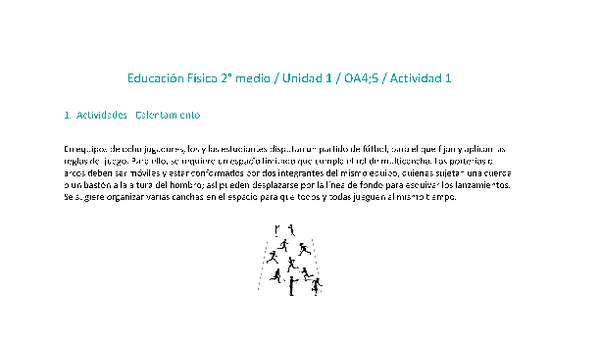 Educación Física 2 medio-Unidad 1-OA4;5-Actividad 1 Educación Física 2 medio-Unidad 1-OA4;5-Actividad 1