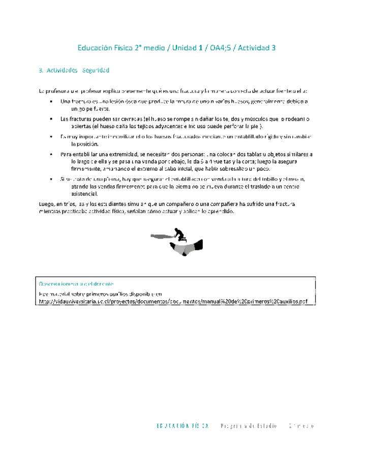 Educación Física 2 medio-Unidad 1-OA4;5-Actividad 3 Educación Física 2 medio-Unidad 1-OA4;5-Actividad 3