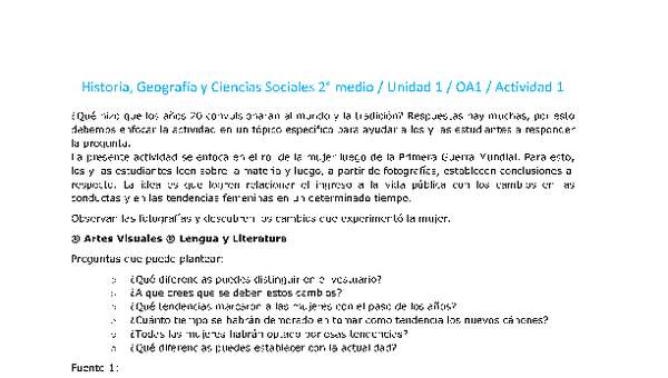 Historia 2 medio-Unidad 1-OA1-Actividad 1 Historia 2 medio-Unidad 1-OA1-Actividad 1