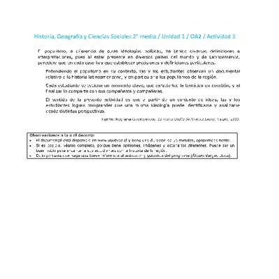 Historia 2 medio-Unidad 1-OA2-Actividad 3 Historia 2 medio-Unidad 1-OA2-Actividad 3