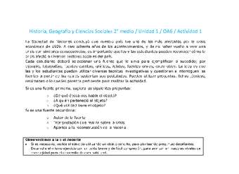 Historia 2 medio-Unidad 1-OA6-Actividad 1 Historia 2 medio-Unidad 1-OA6-Actividad 1