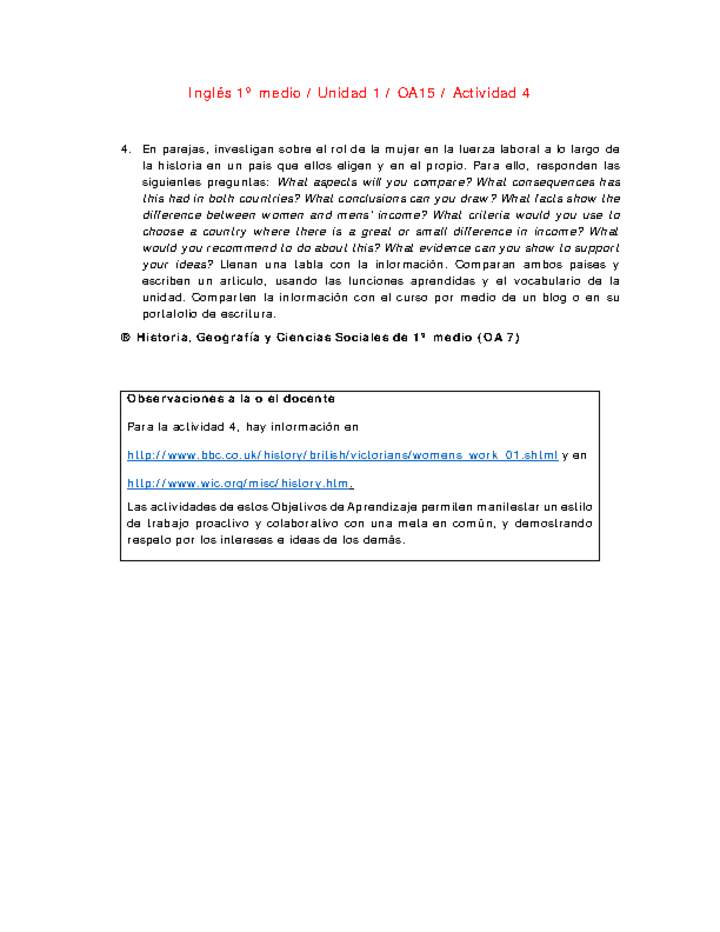 Inglés 1 medio-Unidad 1-OA15-Actividad 4 Inglés 1 medio-Unidad 1-OA15-Actividad 4