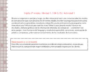 Inglés 2 medio-Unidad 1-OA5;15-Actividad 1 Inglés 2 medio-Unidad 1-OA5;15-Actividad 1