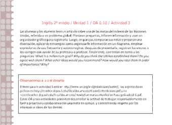 Inglés 2 medio-Unidad 1-OA6;10-Actividad 3 Inglés 2 medio-Unidad 1-OA6;10-Actividad 3