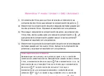 Matemática 1 medio-Unidad 1-OA2-Actividad 3 Matemática 1 medio-Unidad 1-OA2-Actividad 3