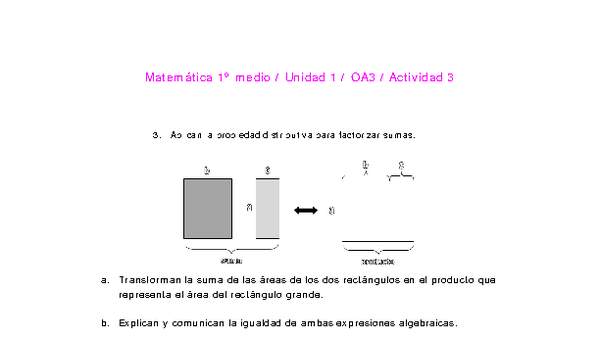 Matemática 1 medio-Unidad 1-OA3-Actividad 3 Matemática 1 medio-Unidad 1-OA3-Actividad 3