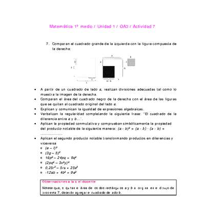 Matemática 1 medio-Unidad 1-OA3-Actividad 7 Matemática 1 medio-Unidad 1-OA3-Actividad 7