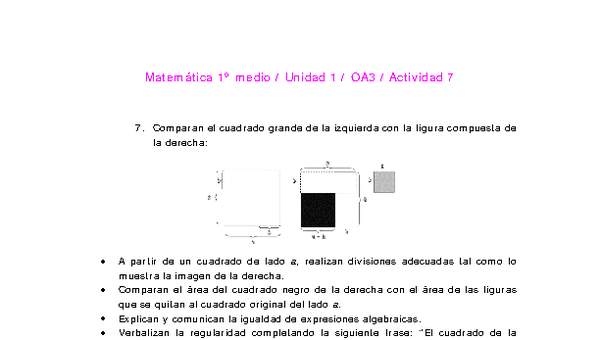 Matemática 1 medio-Unidad 1-OA3-Actividad 7 Matemática 1 medio-Unidad 1-OA3-Actividad 7