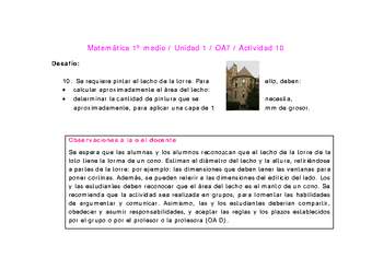 Matemática 1 medio-Unidad 1-OA7-Actividad 10 Matemática 1 medio-Unidad 1-OA7-Actividad 10