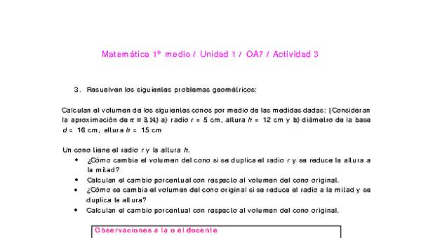 Matemática 1 medio-Unidad 1-OA7-Actividad 3 Matemática 1 medio-Unidad 1-OA7-Actividad 3
