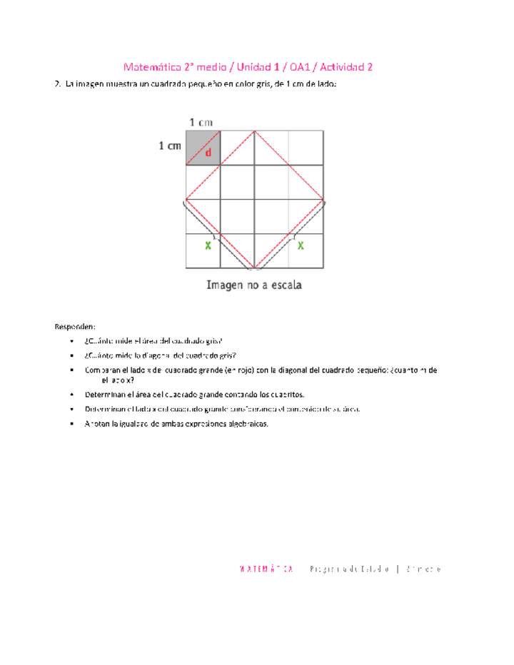 Matemática 2 medio-Unidad 1-OA1-Actividad 2 Matemática 2 medio-Unidad 1-OA1-Actividad 2