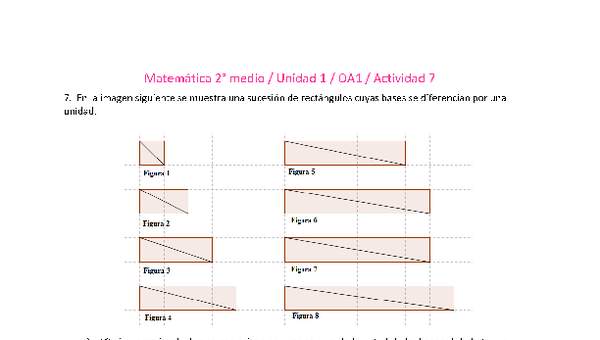 Matemática 2 medio-Unidad 1-OA1-Actividad 7 Matemática 2 medio-Unidad 1-OA1-Actividad 7