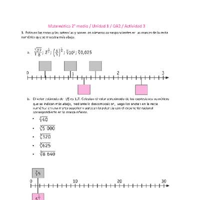 Matemática 2 medio-Unidad 1-OA2-Actividad 3 Matemática 2 medio-Unidad 1-OA2-Actividad 3