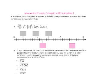 Matemática 2 medio-Unidad 1-OA2-Actividad 3 Matemática 2 medio-Unidad 1-OA2-Actividad 3