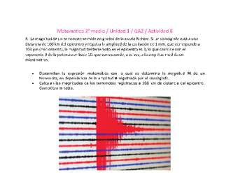 Matemática 2 medio-Unidad 1-OA2-Actividad 8 Matemática 2 medio-Unidad 1-OA2-Actividad 8