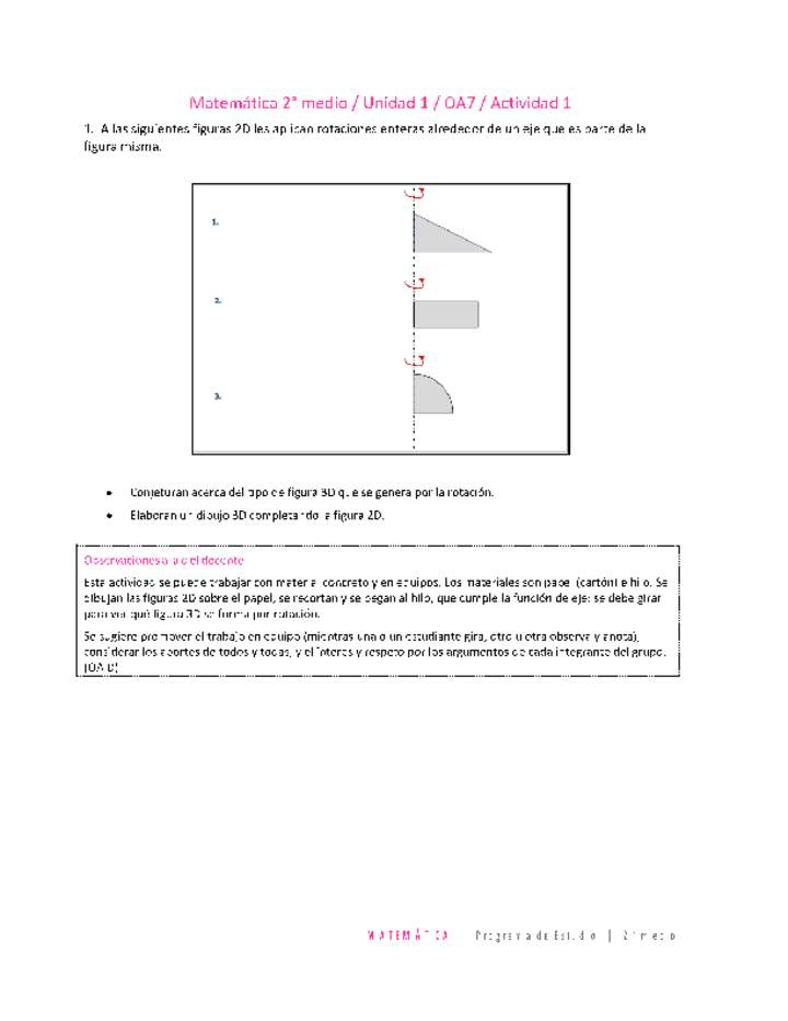 Matemática 2 medio-Unidad 1-OA7-Actividad 1 Matemática 2 medio-Unidad 1-OA7-Actividad 1