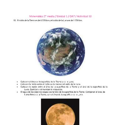 Matemática 2 medio-Unidad 1-OA7-Actividad 10 Matemática 2 medio-Unidad 1-OA7-Actividad 10
