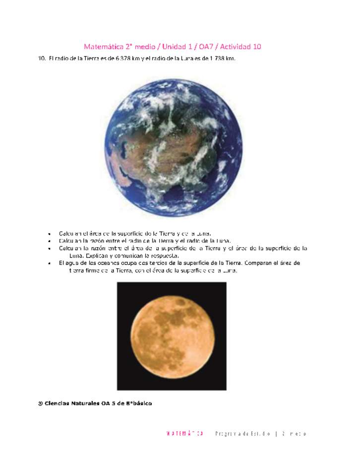 Matemática 2 medio-Unidad 1-OA7-Actividad 10 Matemática 2 medio-Unidad 1-OA7-Actividad 10