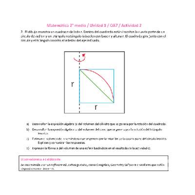Matemática 2 medio-Unidad 1-OA7-Actividad 2 Matemática 2 medio-Unidad 1-OA7-Actividad 2