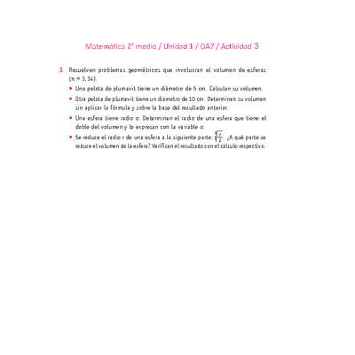 Matemática 2 medio-Unidad 1-OA7-Actividad 3 Matemática 2 medio-Unidad 1-OA7-Actividad 3