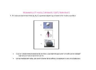 Matemática 2 medio-Unidad 1-OA7-Actividad 5 Matemática 2 medio-Unidad 1-OA7-Actividad 5
