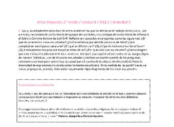 Artes Musicales 2 medio-Unidad 1-OA1;7-Actividad 4 Artes Musicales 2 medio-Unidad 1-OA1;7-Actividad 4