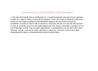 Artes Musicales 2 medio-Unidad 1-OA3-Actividad 4 Artes Musicales 2 medio-Unidad 1-OA3-Actividad 4