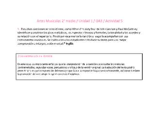 Artes Musicales 2 medio-Unidad 1-OA3-Actividad 5 Artes Musicales 2 medio-Unidad 1-OA3-Actividad 5