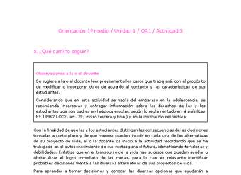Orientación 1 medio-Unidad 1-OA1-Actividad 3 Orientación 1 medio-Unidad 1-OA1-Actividad 3