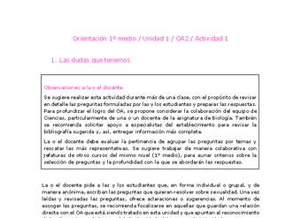 Orientación 1 medio-Unidad 1-OA2-Actividad 1 Orientación 1 medio-Unidad 1-OA2-Actividad 1