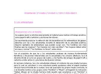 Orientación 1 medio-Unidad 1-OA2-Actividad 3 Orientación 1 medio-Unidad 1-OA2-Actividad 3
