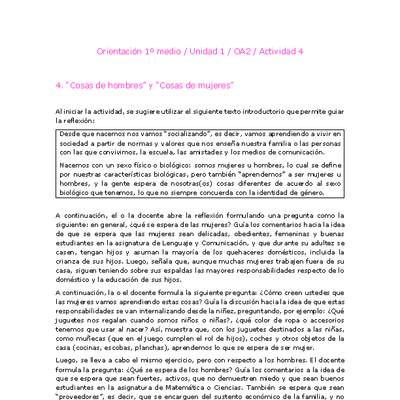Orientación 1 medio-Unidad 1-OA2-Actividad 4