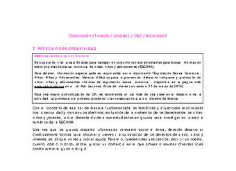 Orientación 1 medio-Unidad 1-OA2-Actividad 7 Orientación 1 medio-Unidad 1-OA2-Actividad 7