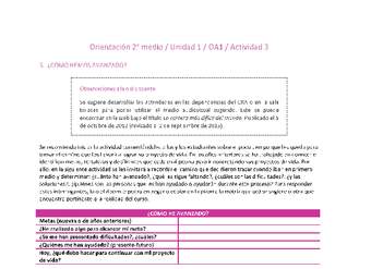 Orientación 2 medio-Unidad 1-OA1-Actividad 3 Orientación 2 medio-Unidad 1-OA1-Actividad 3