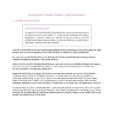 Orientación 2 medio-Unidad 1-OA2-Actividad 1 Orientación 2 medio-Unidad 1-OA2-Actividad 1