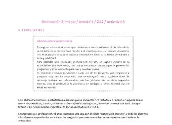 Orientación 2 medio-Unidad 1-OA2-Actividad 6 Orientación 2 medio-Unidad 1-OA2-Actividad 6