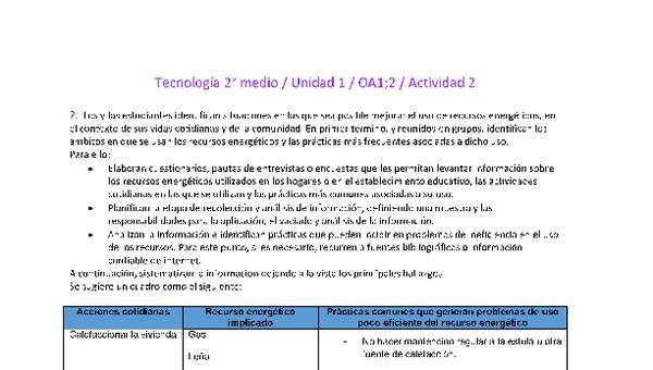 EduTec 2 medio-Unidad 1-OA1;2-Actividad 2 EduTec 2 medio-Unidad 1-OA1;2-Actividad 2