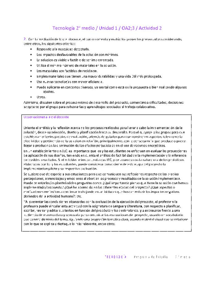 EduTec 2 medio-Unidad 1-OA2;3-Actividad 2 EduTec 2 medio-Unidad 1-OA2;3-Actividad 2